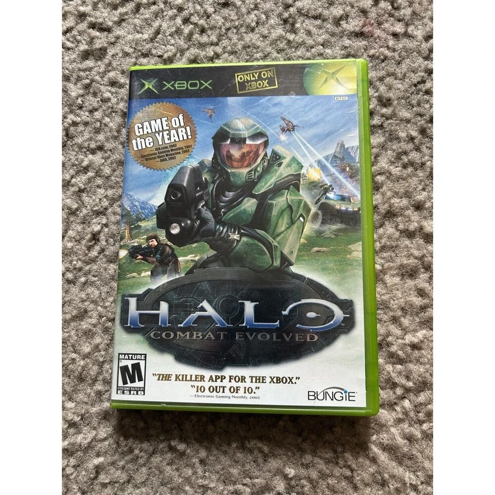 Microsoft Xbox Game Halo Combat Evolved Game of the year 2002 CIB